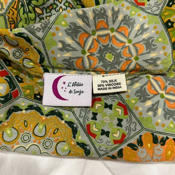 NWOT Silk slip dress. OS - Picture 9 of 9